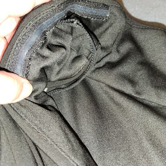 ADRIANNA PAPELL Sleeveless Evening Cocktail Dress Womens 4 Black Floral Applique - Picture 11 of 12